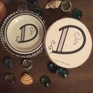 "SALE" ROSEANNA “One Little Dish”  “D” for your jewelry. BRAND NEW